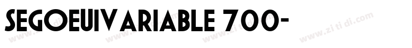 SegoeUIVariable 700字体转换 SegoeUIVariable 700字体转换
